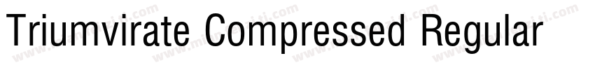Triumvirate Compressed Regular字体转换